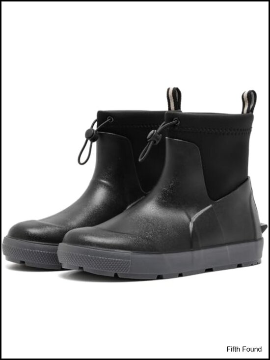 Men\'s Waterproof Rain Boots Deck Shoes Anti-Slip Fishing Work Boots